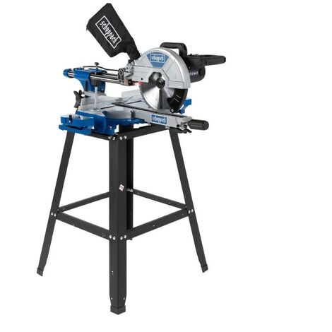 Scie a onglet multi-matériaux radiale SCHEPPACH 254 mm avec piétement et 2eme lame - HM254CD