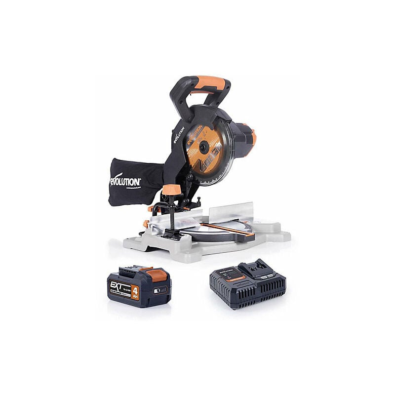 Evolution - Scie à onglet sans fil R185CMS-Li ø185 mm 18V