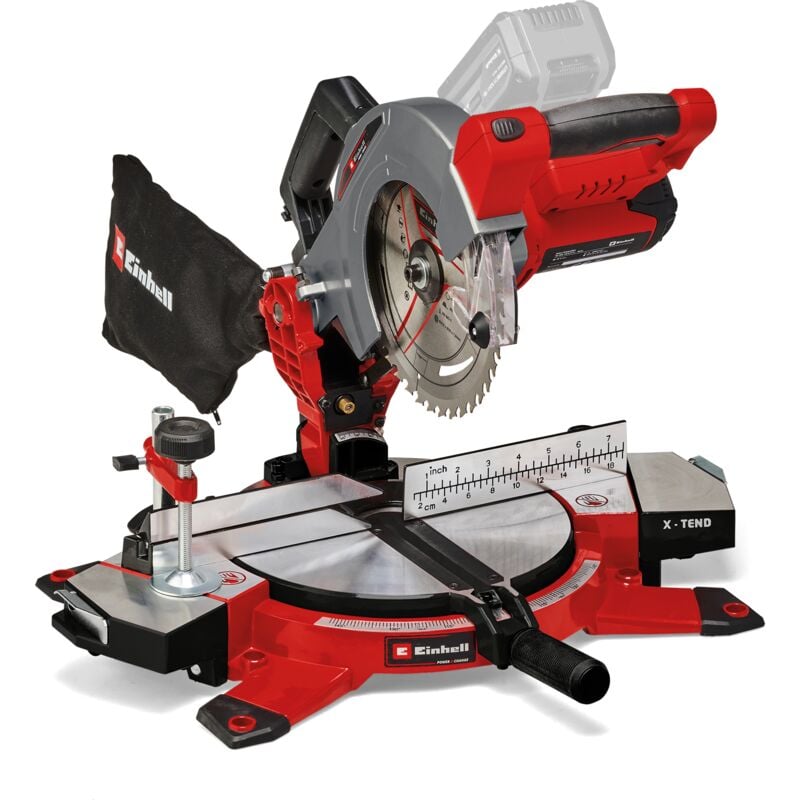 Scie à onglet sans fil te-ms 18/210 Li - Solo Power X-Change (18 v, 3.000 trs/min, Lame Ø210 x ø30 mm lame de scie, tête de scie inclinable, livré