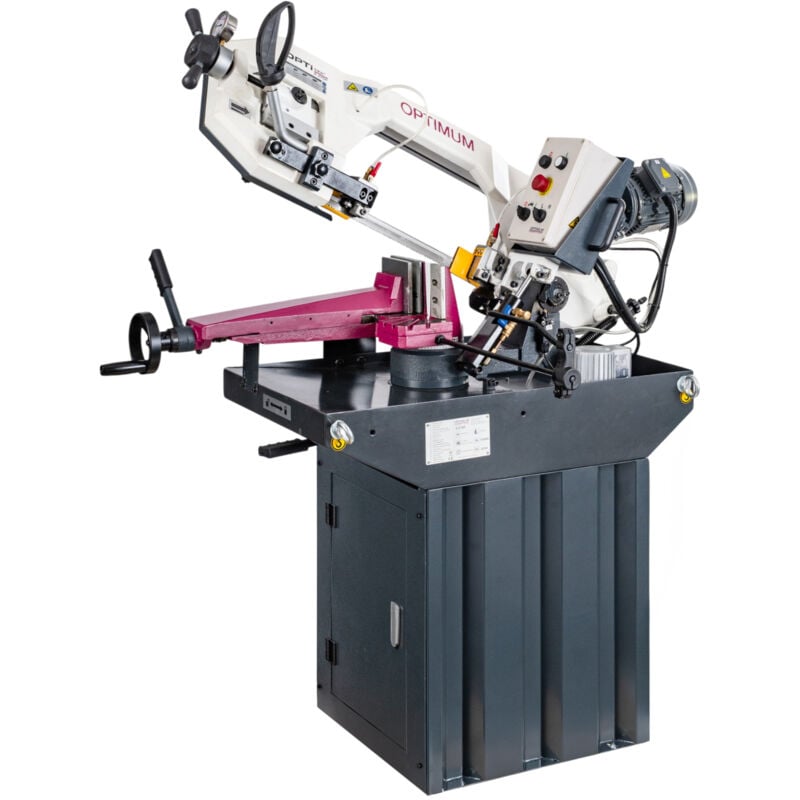 Optisaw - Scie à ruban pour métaux 0-60° capacité de coupe ronde 225 mm 1,1 kW 400V 2 vitesses 45/90 m/min hauteur lame 27 mm S275P 400V