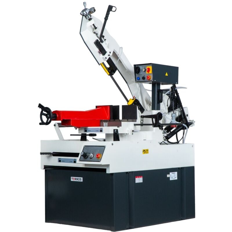 Torros - Scie à ruban pour métaux -45°+60° capacité de coupe ronde 270 mm 1,1/2,2 kW 400V 2 vitesses 36/72 m/min SC360G