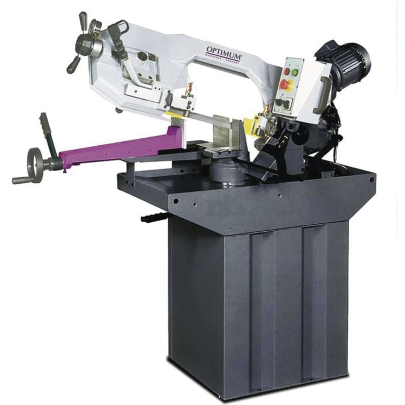 Optimum - Scie à ruban pour métaux 0-60° capacité ronde 225 mm 1,5 kW 230V vitesses variables 20-90 m/min hauteur lame 27 mm Optisaw S275NV 230V