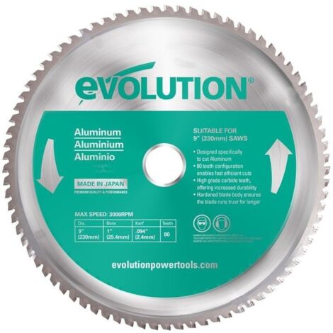 Scie à ruban Widia Evolution 230 mm / 80 t pour la découpe de l'aluminium