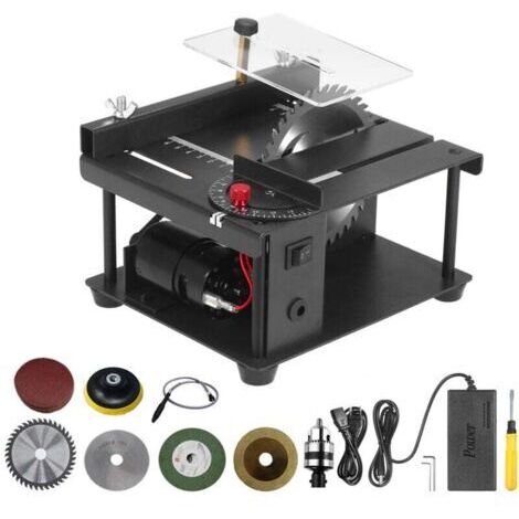 Scie à table électrique 200W – Profondeur de coupe 35mm – Vitesse réglable 1000-3000 tr/min – Lame 110mm pour bois et plastique - 35MM-INHHUB