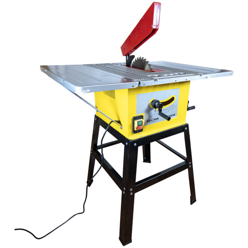 Rondy - Scie à table sur pied 1600W - 3 rallonges et lame carbure tungstène