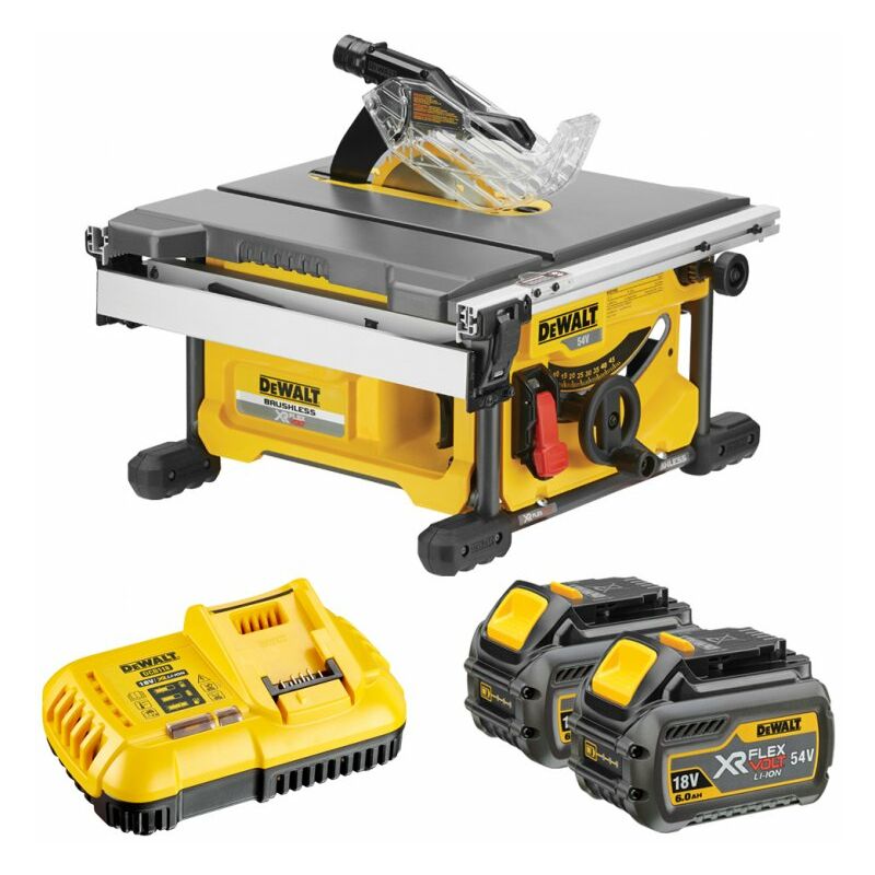 Scie à table Dewalt flexvolt - 54 v xr - 2 Batteries, chargeur - DCS7485T2