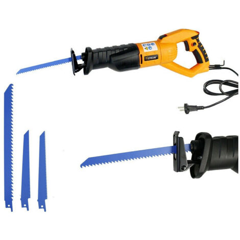Scie Alternative électrique 700 Watts 3 Lames Coupe Bois Métal