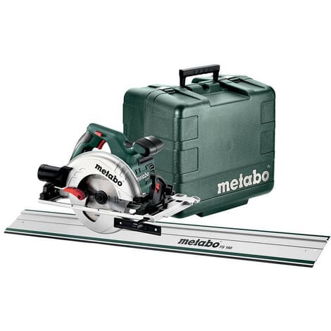 Scie circulaire 1200 W 160x20 mm KS 55 FS Set avec rail de guidage dans Coffret - METABO 691064000