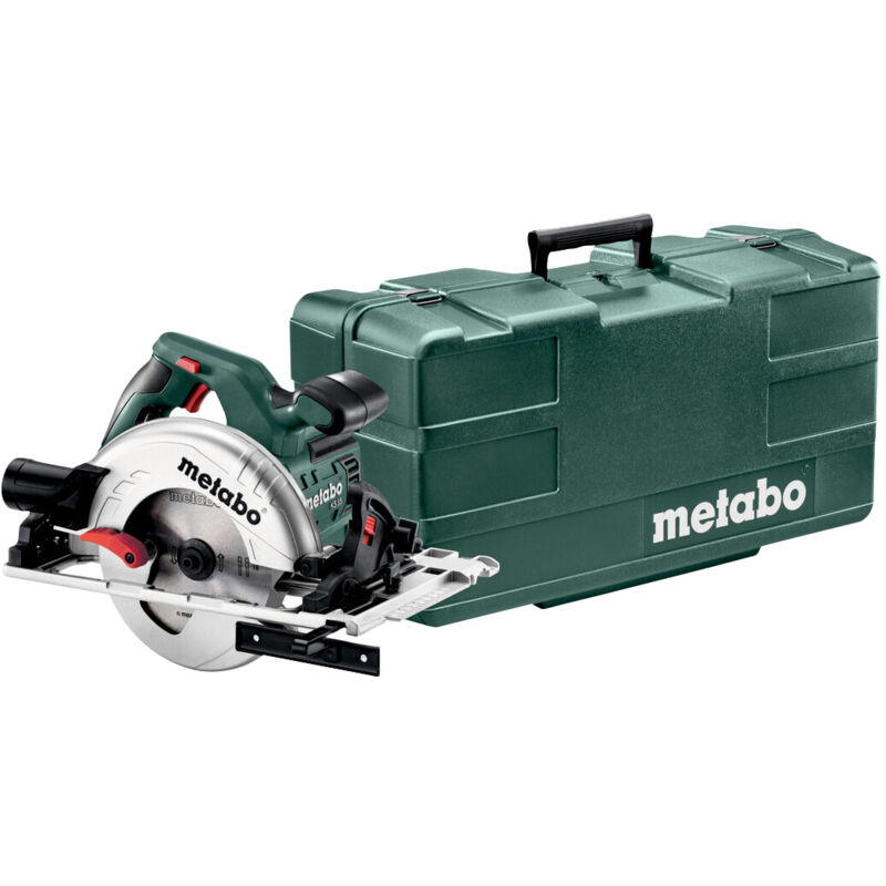Metabo – Scie circulaire portative 1200W – Profondeur de coupe 55mm – Ø de lame 160mm – Compatible rails de guidage – Coffret inclus