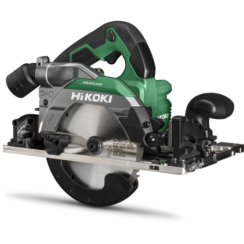 Scie circulaire Ø165 cap.66 18V Li-ion Brushless semelle adaptrail solo HitCase Hikoki C1806DUMW2Z