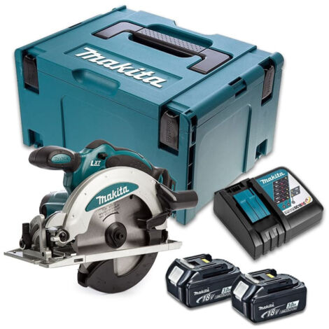 Scie circulaire 18V LXT Ø165 mm (2x3,0 Ah) en MAKPAC - MAKITA DSS610RFJ