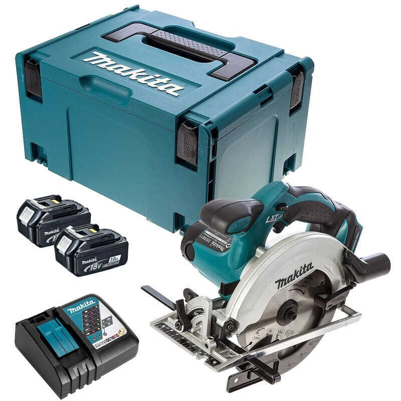 Scie circulaire 18V LXT Ø 165 mm 2x3 0 Ah en MAKPAC MAKITA DSS611RFJ
