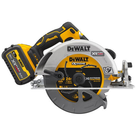 Scie circulaire 190 mm XR DEWALT 18V 6Ah Li-Ion - DCS573T1-QW