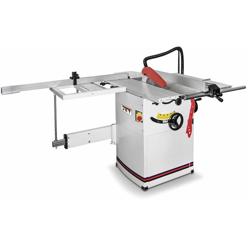 JET - Scie à format hauteur de coupe 80 mm longueur 61 cm 1,5 kW 230V y comprise lame de scie circulaire dia. 250 mm JTS-600X-M