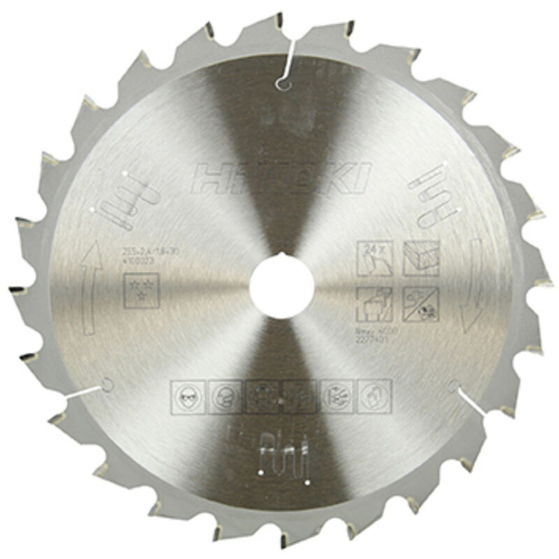 Lame de scie pour bois 255 x 30 x 1,8 mm, 24 dents - 4100023