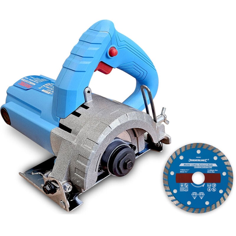 Scie circulaire a eau 110 mm - 1 450 w pour marbre pierre carrelage + 1 disque