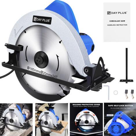 Scie circulaire à main Scie circulaire Ø 185 mm 3600W Professional Profondeur de coupe DIY