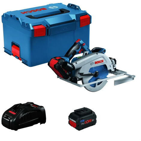 Scie circulaire sansfil Bosch GKS 18V68 GC 18 V  2 batteries 55 Ah  chargeur  coffret LBOXX