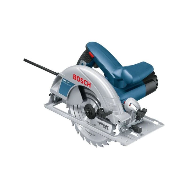 Scie circulaire Bosch Professional gks 190, 1400W, diametre de lame de 190mm - 0601623000