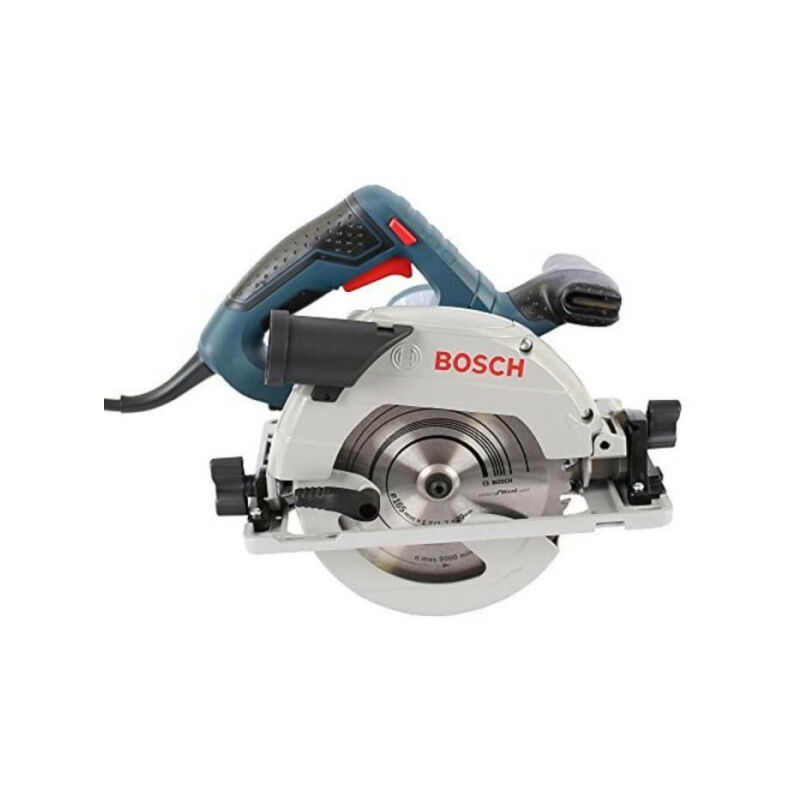 Scie circulaire Bosch Professional GKS 55+ GCE - 1350 W - Capacité de coupe de 63 mm - 0601682100