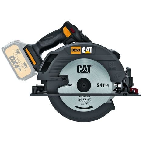 SCIE CIRCULAIRE BRUSHLESS 18V CAT DX53B CORPS MACHINE