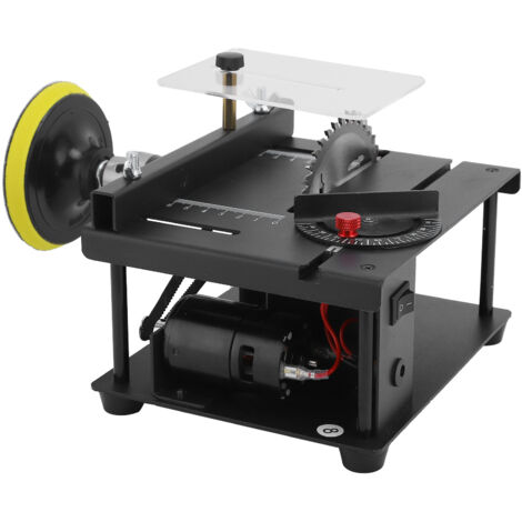 Scie circulaire de table portable électrique, outil de coupe pour bricolage domestique, 100 W, prise 100-240 V.