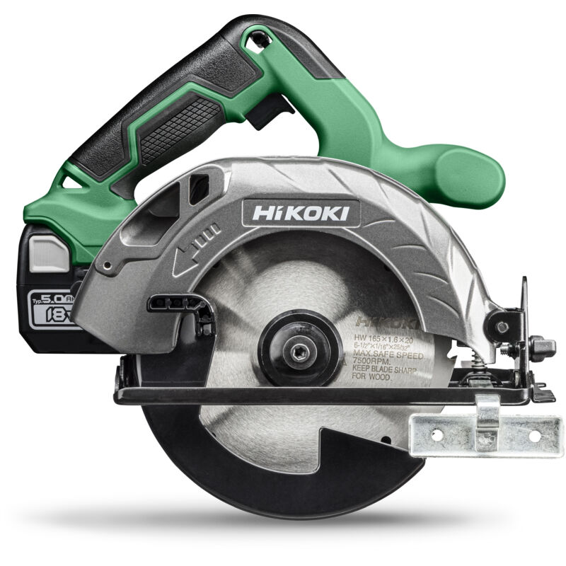 Scie circulaire Ø165 cap.57 18V 5Ah compact HitCase iv Hikoki C1806DAWRZ