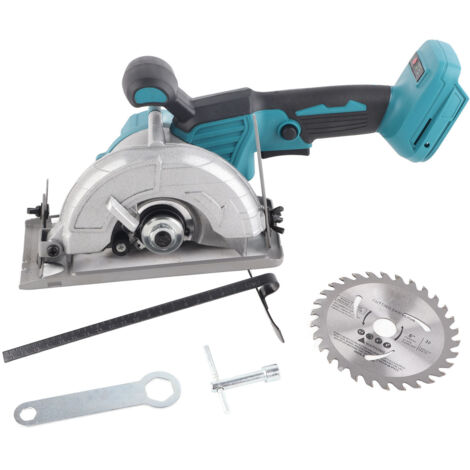 Scie circulaire électrique 1050 W 6500 tr/min par minute Scie électrique sécurisée avec couvercle semi-circulaire Poignée en caoutchouc pour lame de scie 5 pouces