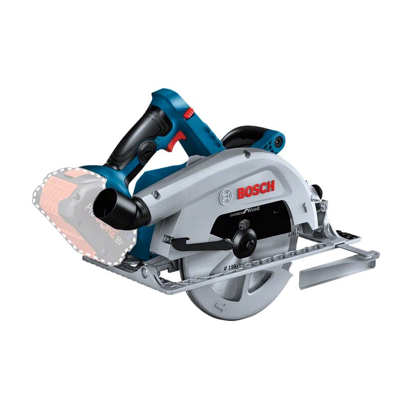 Scie circulaire portative sans fil biturbo gks 18V-68 c Professional solo bleu/noir