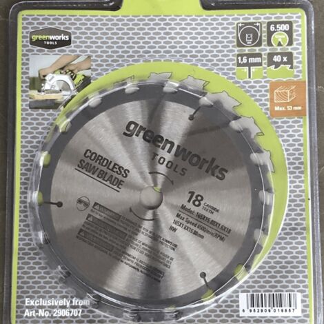 Scie circulaire Greenworks AKS-BL-GW Ø185 mm
