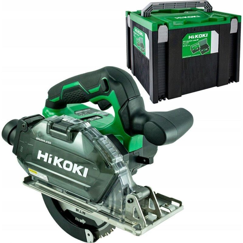 Scie circulaire MultiVolt 36V Ø150 Brushless solo cap.58mm métal HitCase iv Hikoki CD3605DBW2Z