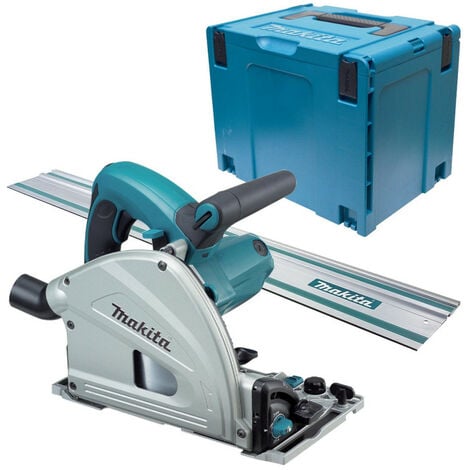 Scie circulaire plongeante MAKITA SP6000J1 - 1300W - 165MM - En coffret MAK-PAC - Avec Rail de guidage 1400 mm