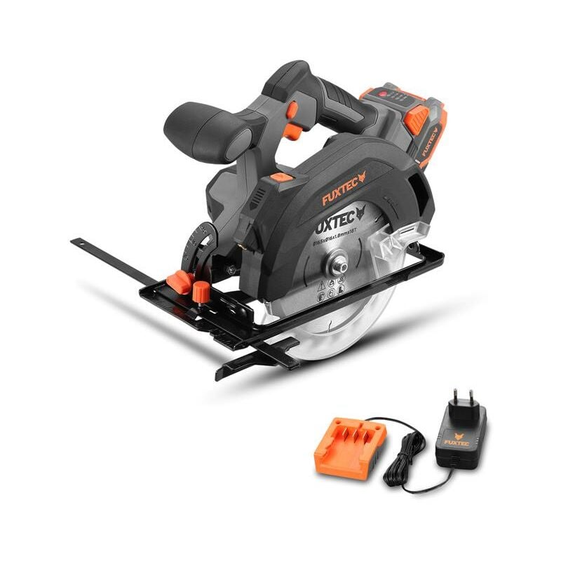 Scie circulaire sans fil Fuxtec FX-E1CS20 - 20V 4300tr/min - Set avec batterie et chargeur