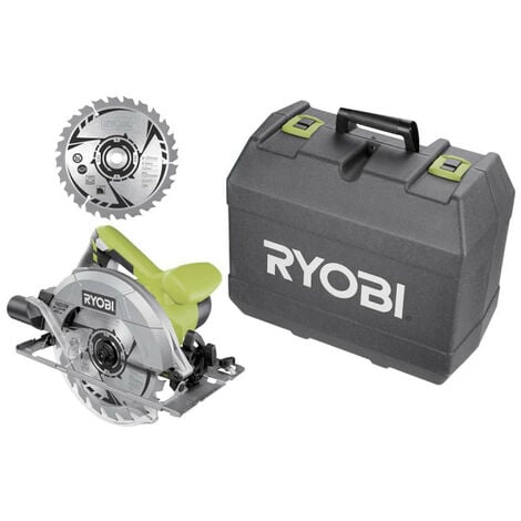 Scie circulaire RYOBI 1400W 66mm - 2 lame 20 dents - 1 coffret RCS1400-K2B