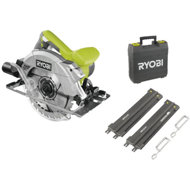 Scie circulaire 1600W 66mm - 2 guides de coupe 84 cm - RCS1600-KSR