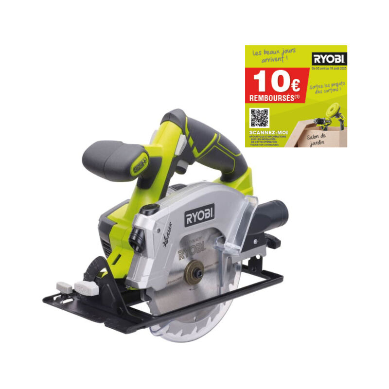 Scie circulaire RYOBI 18V One+ diamètre 150 mm sans batterie ni chargeur RWSL1801M