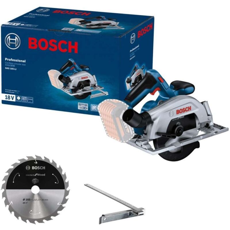 Scie circulaire sans fil 18V Brushless produit seul GKS 185 LI BOSCH 06016C1221 - vue 3