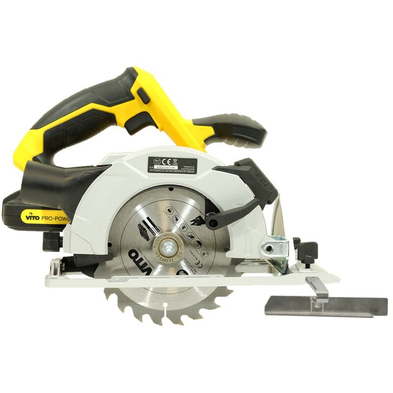 Scie circulaire sans fil 20V Diam 150 mm + 2 Batteries 2.0 Ah + Chargeur rapide Vito