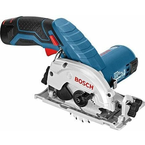 Scie circulaire sans fil BOSCH GKS 12V-26, 12 V, avec 2 batteries x 3,0 Ah Li-Ion et chargeur