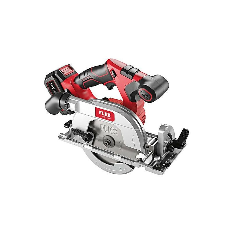 Scie circulaire sans fil Flex cs 62 18.0-EC 18V avec 2x 5,0Ah batteries et chargeur