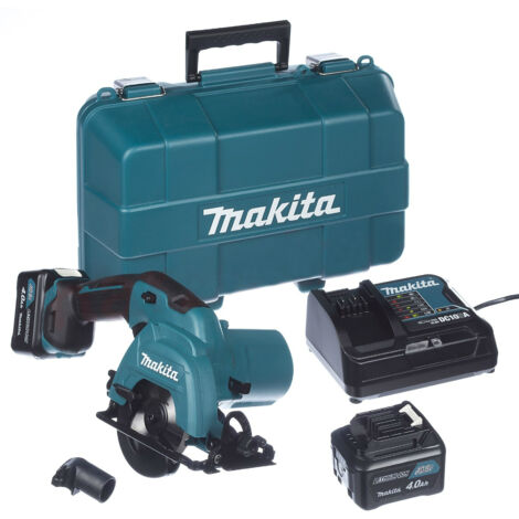 Scie circulaire sans fil Makita HS301DSME 10 8 V 2x4 0 Ah accu.