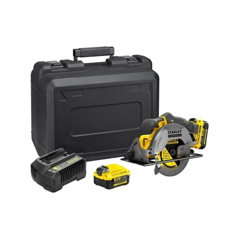 Scie Circulaire Stanley fatmax V20 - SFMCS500M2K-QW - 165 mm - Lithium 18V - 2 Batteries 4Ah