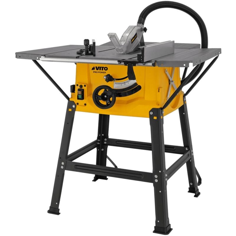 Scie circulaire sur table 1800W Lame Ø 250mm 740 x 620 mm Coupe de 85mm VITO