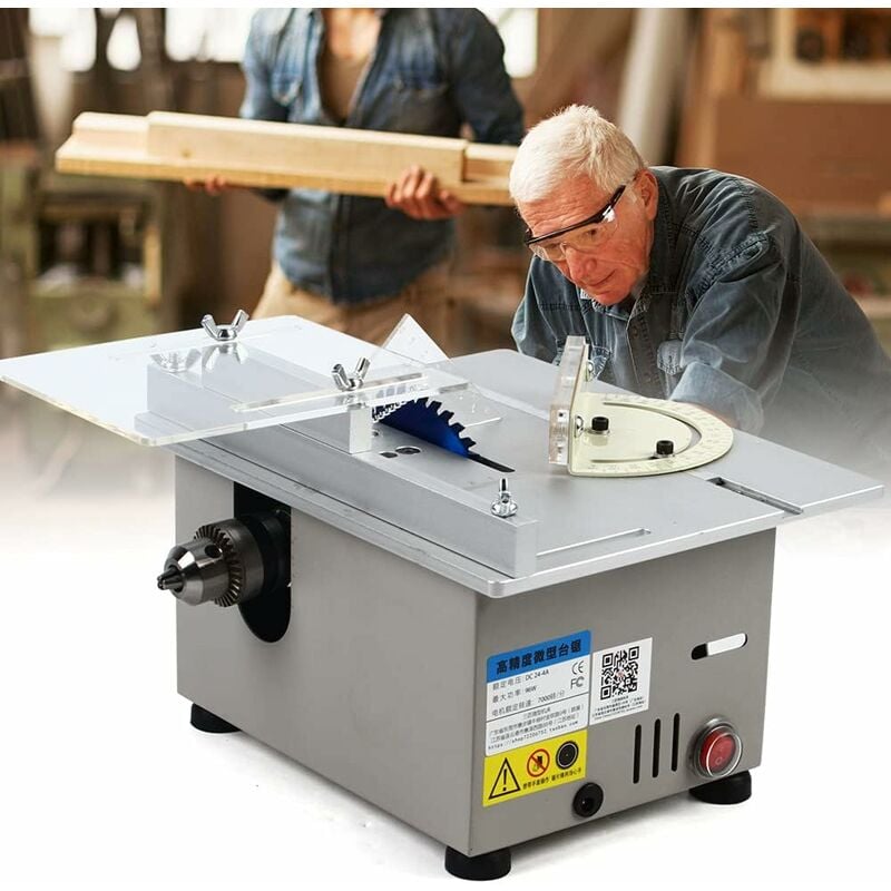 Senderpick - Scie circulaire sur table, Scie à Table Compacte, Mini scie à table, Table de sciage, Scies de bureau électriques, Tension de