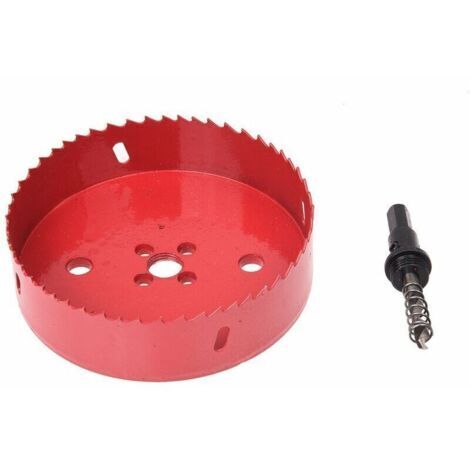 Scie cloche, 125 mm, avec couronne de forage, pour plaque en liège, en plastique et de plâtre, matériaux de construction secs, bois, métal