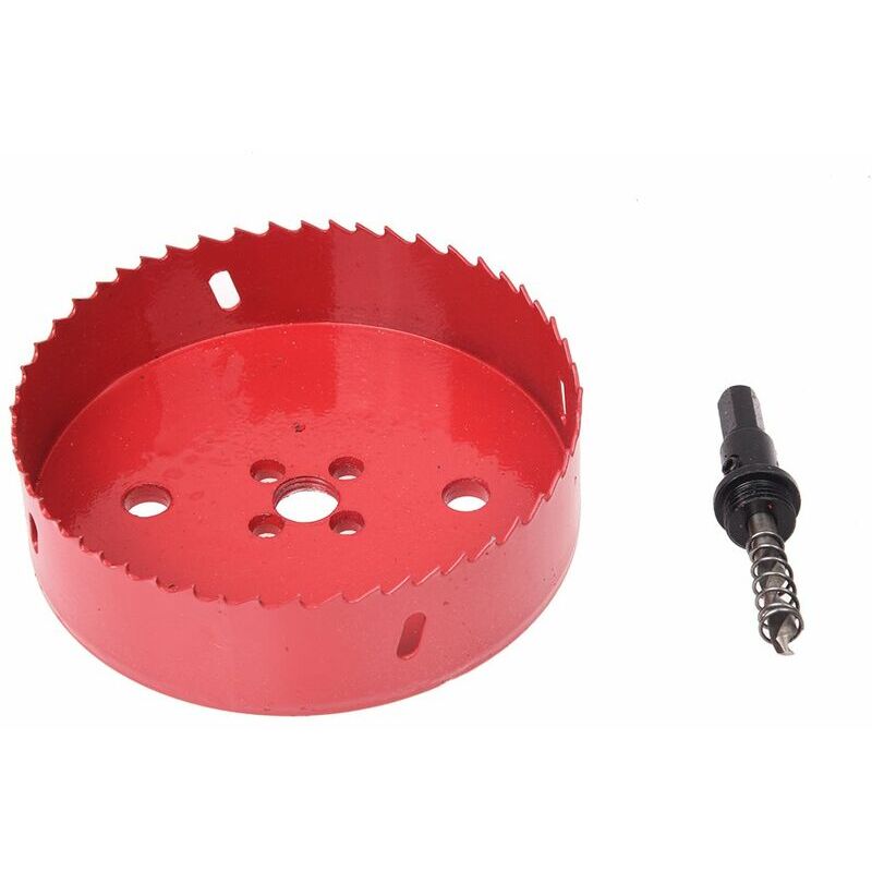 Tigrezy - Scie cloche 125 mm avec couronne de forage pour plaque en liège, plaque en plastique, plaques de plâtre, matériaux de cloison sèche, bois,