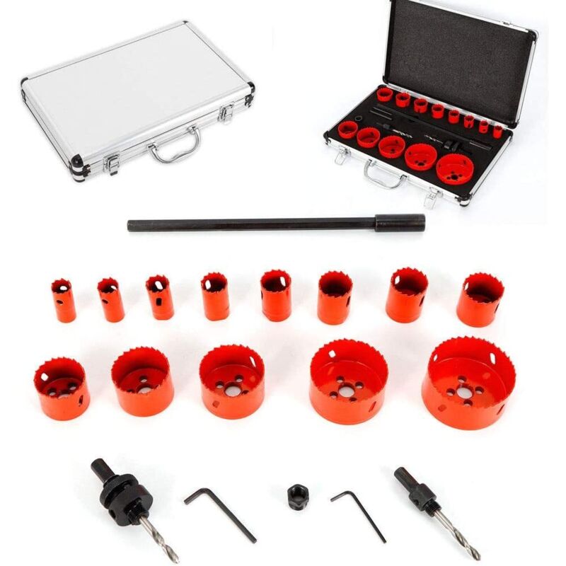 Senderpick - Scie cloche 17 pièces pour scie cloche 19-76 mm