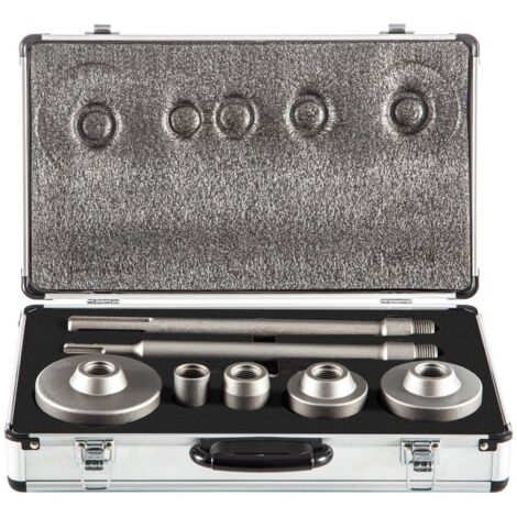 Scie Cloche 5PCS Coffret de Scie Trépan 30mm 40mm 65mm 80mm 100mm Trépan Béton en Acier Carbone 2 Mèches 2 Bielles SDS PLUS SDS MAX Accessoires pour Perceuse Bosch DeWalt Perçage Brique Ciment