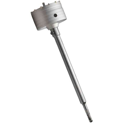 Scie cloche à béton, 10 cm, avec tige SDS Plus, pour béton, ciment, brique, mur, pierre et maçonnerie