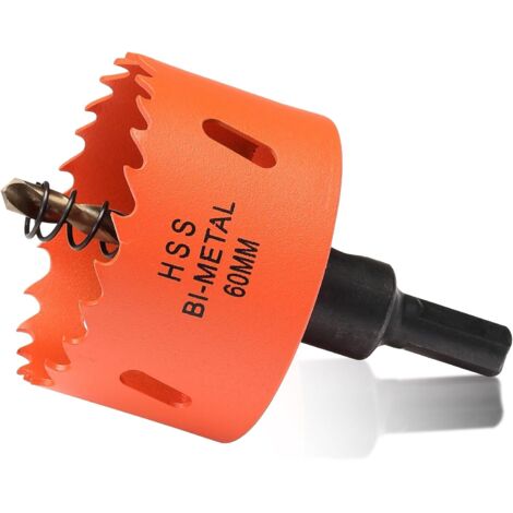 Scie Cloche Bi-métal, 60 Mm, Pour Bois Et Métal, Couronne De Forage